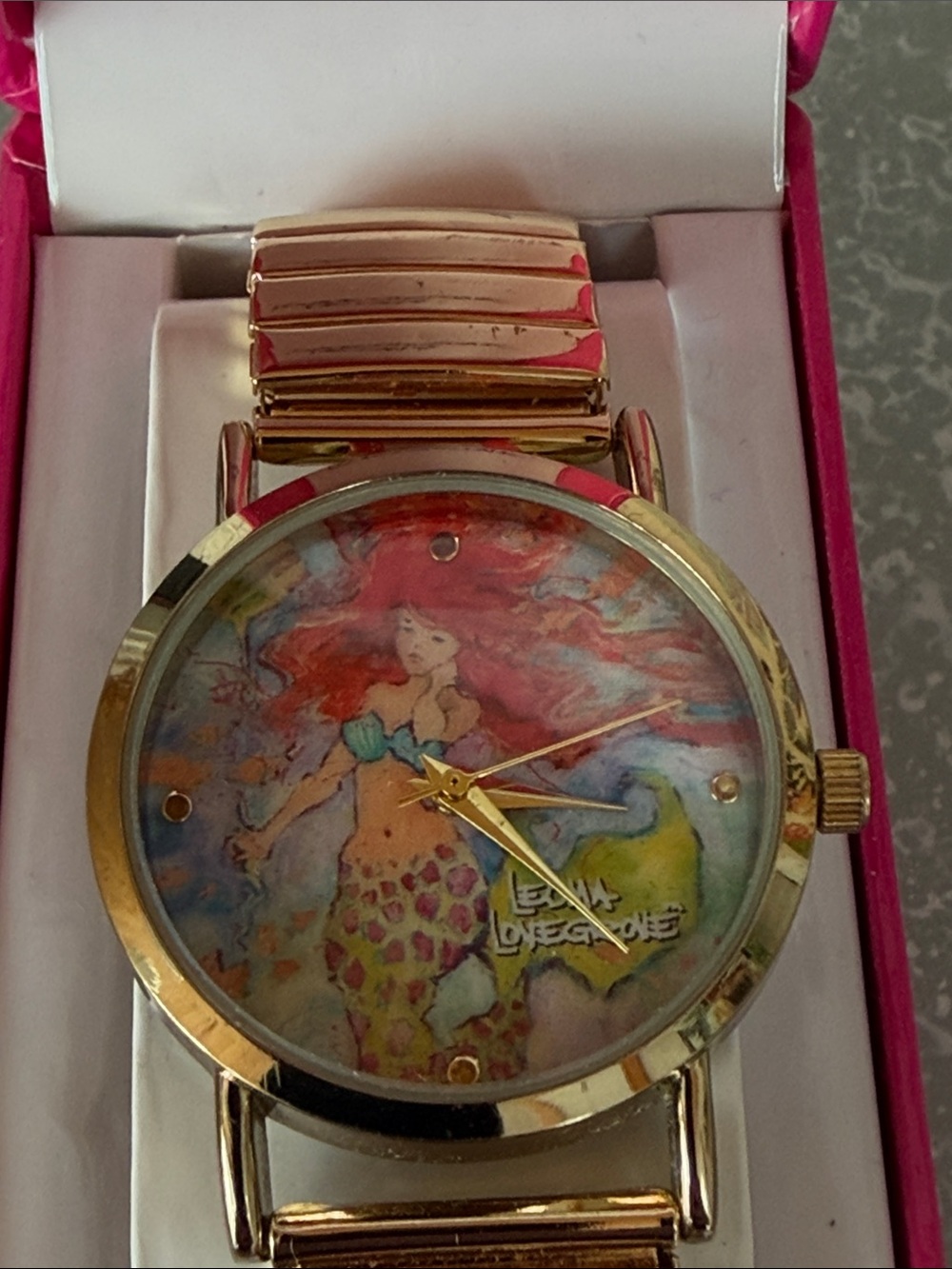 Gold tone Leoma Lovegrove stretch watch